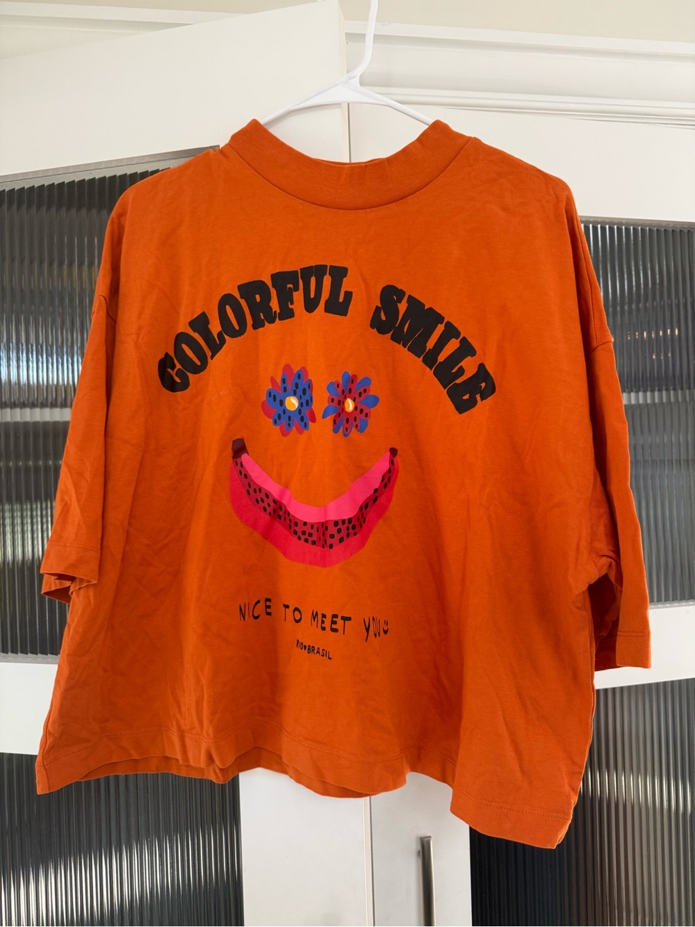 FARM Rio Orange "Colorful Smile" Graphic T-Shirt